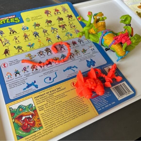 Scale Tail TMNT Snake Action Figure Playmates Teenage Mutant Ninja Turtles 90s - Picture 8 of 11